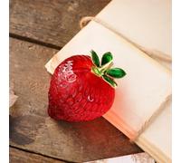 Crystal Ornament Adding Color to The Space Exquisite and Compact Lighting Up Your Desktop Making Every Day Full of and Energy (Red, 7x4. 5cm)