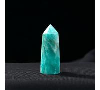 Crystal Ornaments 1pc Crystal Hexagonal Prism Crafts Natural Stone Quartz Tower 36 Colors Energy Mineral Wand Home Decoration Beautiful Crystal(Amazonite,6-7cm)