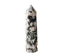 Crystal Ornaments 1PC Natural Crystal Point Aquatic Agate Tower Large Size Quartz Obelisk Mineral Reiki Wand Ornaments Home Decor Beautiful Crystal