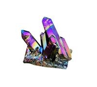 Crystal Ornaments 1pc Natural Rainbow Aura Quartz Crystal Stones Beautiful Crystal(400-500g)