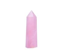 Crystal Ornaments 1pcs Natural Rose Quartz Crystal Point Mineral Ornament Magic Stone House Decoration Office Decoration Beautiful Crystal(50-60mm)