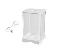 Crystal Ornaments Animals Two Styles To Choose From Individual Fish Tank/Ambient Light Fish Tank Mini Small Desktop Rectangular With Top Feeding Hole & (Clear, One Size)