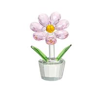 Crystal Ornaments Crystal Sunflower Paperweight 1 PCS Colorful Flower Ornaments for Table Decoration for Birthday, Easter, Christmas, Wedding, and Mother's Day (pink)