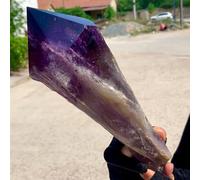 Crystal Ornaments Natural Amethyst Quartz Crystal Double Ended Terminated Wand Point Beautiful Crystal