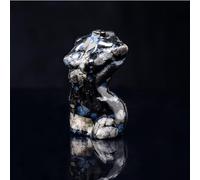 Crystal Ornaments Natural Crystal Female Model Statue Gemstone Hand Carving Female Torso Stone Crafts Quartz Home Decoration Beautiful Crystal(Blue Amphibole)