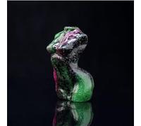 Crystal Ornaments Natural Crystal Female Model Statue Gemstone Hand Carving Female Torso Stone Crafts Quartz Home Decoration Beautiful Crystal(Epidote)