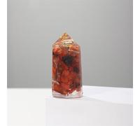 Crystal Ornaments Natural Crystal Ogan Point Amethyst Carnelian Obelisk Positive Energy Wand Meditation Stone Home Decor Beautiful Crystal(Carnelian)