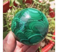 Crystal Ornaments Natural Crystal Quartz Malachite Ball Crystal Ball Energy Stone Room Home Aquarium Decoration Accessories Beautiful Crystal(About6cm)