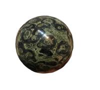 Crystal Ornaments Natural Peacock Eye Crystal Ball Energy Ball Decoration Beautiful Crystal(9cm)