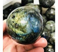 Crystal Ornaments Natural Quartz Crystal Labrador Ball Aura furnishings Home Decoration Beautiful Crystal(About 60mm)