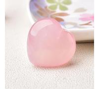 Crystal Ornaments Natural Rose Quartz Heart Stone Shape Love Mini Crystal Polished Gemstone DIY Jewelry Gift Couple Decoration Souvenir Beautiful Crystal