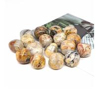 Crystal Ornaments Natural Round Crazy Agate Tumbled Stones Bulk Gravel Specimen Crystals Mineral Stones Home Decoration for Aquarium Beautiful Crystal