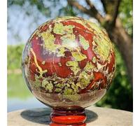 Crystal Ornaments Natural The Dragon Blood stoneQuartz Crystal Sphere Ball Beautiful Crystal(2pc,5-5.5cm)