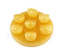 Crystal Ornaments Natural Topaz Ingot Seven Star Array Treasure Pot Ornaments Beautiful Crystal