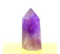 Crystal Ornaments Natural Uruguayan Amethyst Obelisk Crystal Wand Point Reiki Tower Gift Beautiful Crystal(50-60g)