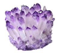 Crystal Ornaments Quartz Amethyst Protection s Cluster Angel Raw,410~500g