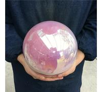 Crystal Ornaments Rainbow Aura Rose Quartz Crystal Sphere Bismuth Silicon Ball Beautiful Crystal(500-550g)