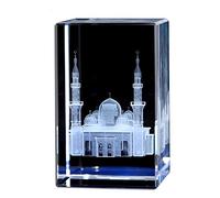 Crystal Ornaments Statue Figurine Laser Engraving Decoration Muslim Mosque Sculpture Jesus Christ Christian Catholic Christ Modern home Indoor Outdoor Garden decoration Accessories