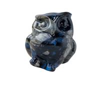 Crystal Owl Figurines, Desktop, Blue Amphibole