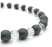 Crystal Pair of Tiebacks Rope Diamante Decorative Curtain Drapery Holdbacks (2, Charcoal Grey)