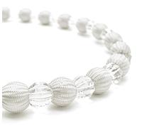 Crystal Pair of Tiebacks Rope Diamante Decorative Curtain Drapery Holdbacks (4, Cream)