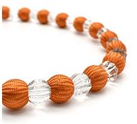 Crystal Pair of Tiebacks Rope Diamante Decorative Curtain Drapery Holdbacks (4, Orange)