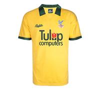 Crystal Palace 1991 Away Retro Football Shirt Yellow X-Large Polyester