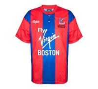 Crystal Palace 1991 ZDS Final Retro Football Shirt Blue/Red X-Large Polyester