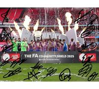 Crystal Palace 2025 Community Shield Winners Autographed Signed A4 Photo Print 1