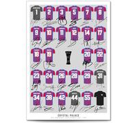 Crystal Palace Conference League Winners 2026 Champions Team Squad Signed Poster Print Framed Picture Photo Autograph Gift Adam Wharton Mateta Sarr Henderson (Winners A4 Poster only)