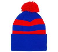 Crystal Palace Fans Blue and Red Striped Retro Bobble Hat