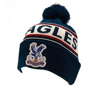 Crystal Palace FC Ski Cuff Knit Beanie Bobble Hat Black