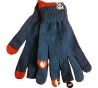 Crystal Palace Navy Crested Touch Screen Gloves with Red Trim, Official Football Club Merchandise