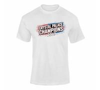 Crystal Palace Shirt Winners Champions T Shirt - Football Graphic Tee for Fans, Matchday Celebration Shirt for Adults & Teens - White 78