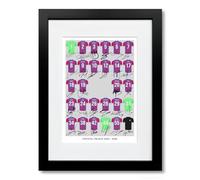Crystal Palace Team Squad 2025-2026 Signed Poster Print Framed Picture Photo Autograph Gift 25/26 Marc Guehi Adam Wharton Mateta Sarr (A4 Framed & Mounted Squad)