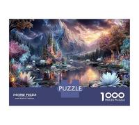 Crystal Peaks 1000 Piece Jigsaw Puzzle for Adults, Challenging Decorative Misty Valleys Puzzle Game Gifts for Men Women Boys Girls 38x26cm/1000pcs
