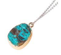 Crystal Pendant, Stone Gemstone Charm, Stylish Crystals Necklace Pendant, Fashionable Natural Crystal Jewelry, Ideal for Men and Women, Unique Design, Versatile Accessory, 0.67-1.5 Inches