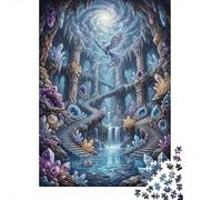 Crystal Phoenix 1000 Piece Puzzle for Relaxation Crystal Cave for First-Time Jigsaw Users Memory Improvement Housewarming Gift 70x50cm/1000pcs