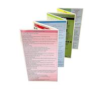 Crystal Pilot Student Pilot Foldable Cheat Sheet with Info on Weather, Navigation, Flight Planning. Airspace, Airport Markings and VFR Acronyms.