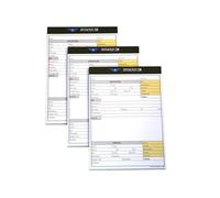 Crystal Pilot VFR-IFR Flight Notepad For Pilot Kneeboard - Vital Aviation Kneeboard Flight Bag Accessory For Your Travel Bag - Organized Pilot Kneeboard Notepad - 3 Pack