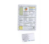 Crystal Pilot VFR-IFR Placard with Sectional and WAC Scale (Medium) & Bag Tag with Crosswind Component and Light Gun Signals