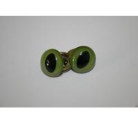 Crystal Plastic Safety Teddy Bear Eyes Washers Soft Toy Making Green Cats 15mm, 1 Pair