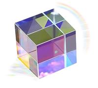 Crystal Prism - Sun Catcher | Crystal Prism Suncatcherr | Rainbow Maker | Cube Crystal Sun Catcher, Clear Glass Crystal Cube Prism Pendant Suncatcherr Optical Glass X-Cube Prism - Optical Prism
