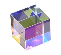 Crystal Prisms Hung - Cube Prism - Optical Glass Prism, Glass Crystal Cube Prism Pendant For Teaching Light Spectrum Physics