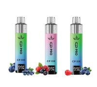 Crystal Pro CP 10K Device,1000mAh Battery, LED Battery Indicator, Sleek Portable Design, 0mg No Nicotine, Mixed Pack of 3 (Blue razz GB + Blue sur rspbrry + Mr blue)