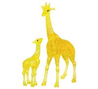 HCM Kinzel 59177 3D Crystal Puzzle Giraffe Pair 38 Pieces, Yellow