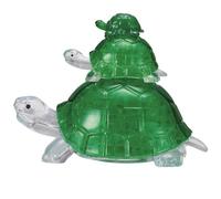 HCM Kinzel 59185 3D Crystal Puzzle Schildkröten rabbits Turtles, Multicoloured