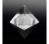 Crystal Pyramid for Desktop Home Decor Transparent Crystal Egypt Ornament Ornaments