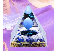 Crystal Pyramid,Zodiac Aquarius Orgone Pyramid, Healing Crystal, Postive Energy Crystal Healing for Yoga, Meditation, Stress Reduce(Aquarius B)
