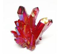 Crystal Quartz Electroplated Colourful Column Ore Or Ornaments Aquarium Home Decor Stone (Size : 300-400g) Gemstone Stone